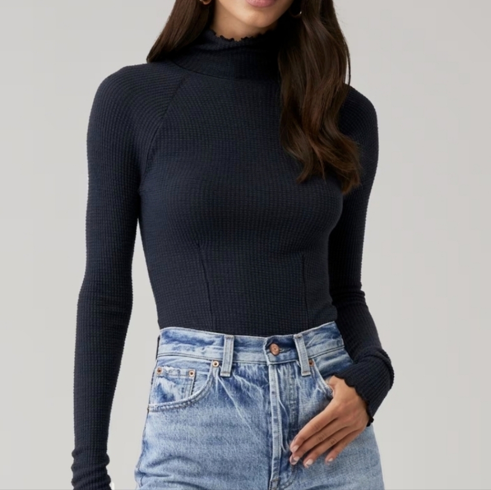 NWOT- Free People Make It Easy Thermal Top